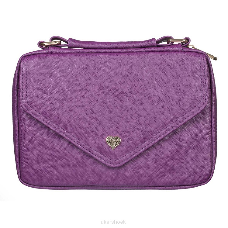 Purple with Heart Badge Luxleather
