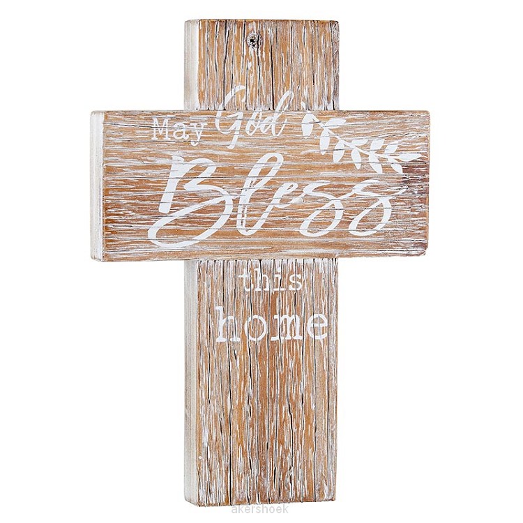 Wall Cross May God bless this home