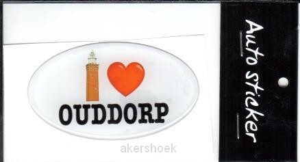 Autosticker  ILOVE OUDDORP