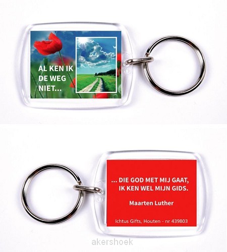 Sleutelhanger al ken ik de weg niet ML