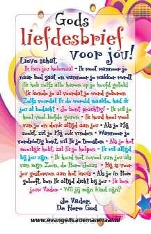 Kaart kinder Gods liefdesbrief voor jou