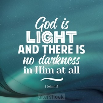Wk kerst God is light and there is no da