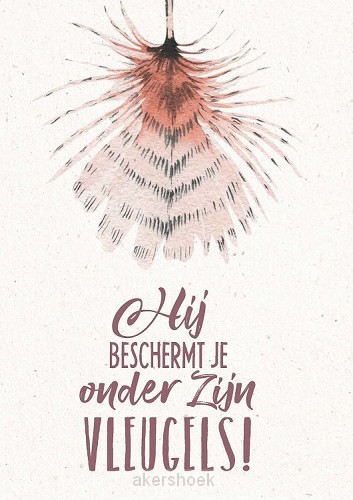 Metal deco onder Zijn vleugels