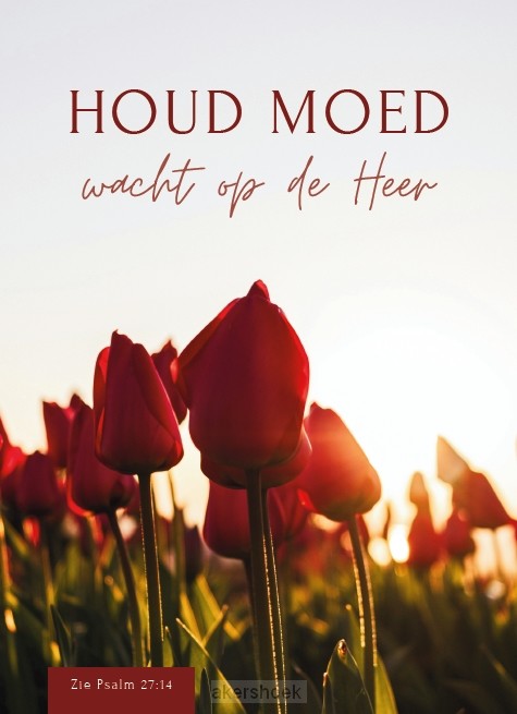Houd moed wacht op de Heer