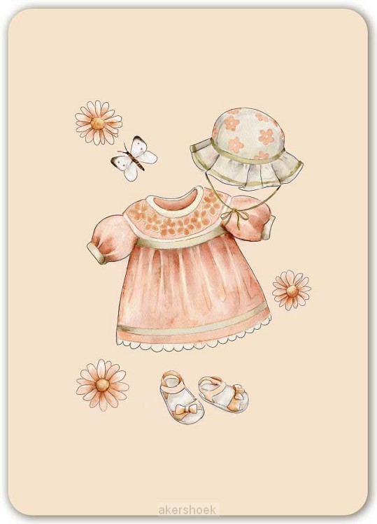 Blanco (zonder opdruk geboorte meisje)