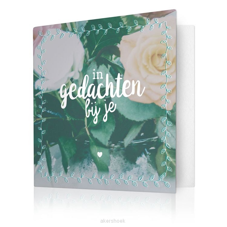 In gedachten bij je