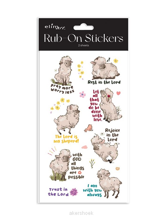 Rub on Stickers Lambs