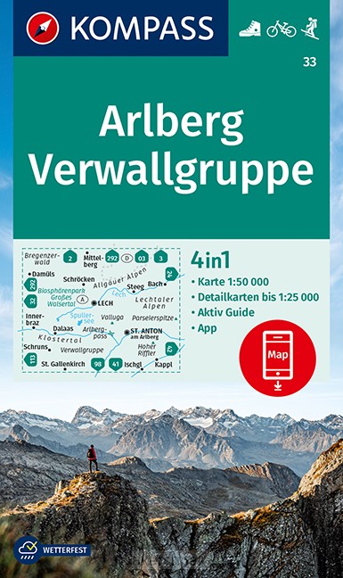 Kompass WK33 Arlberg, Verwallgruppe