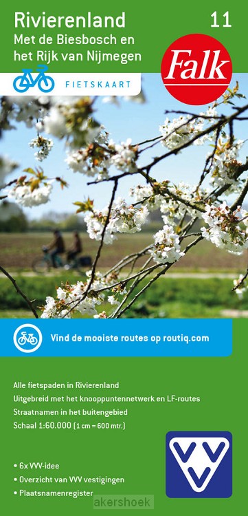Falk VVV Fietskaart 11 Rivierenland