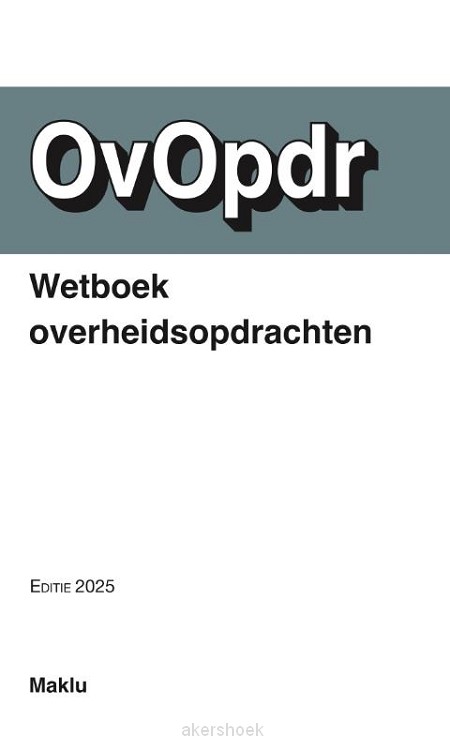 Wetboek overheidsopdrachten / 2025