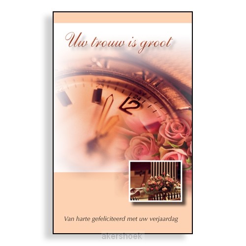 Wenskaartenboekje Uw trouw is groot
