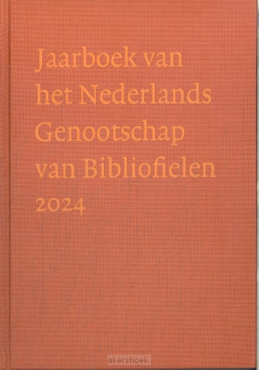 Jaarboek van het Nederlands Genootschap van Bibliofielen 2024