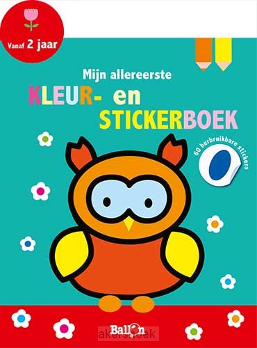 Mijn allereerste kleur- en stickerboek / 2+