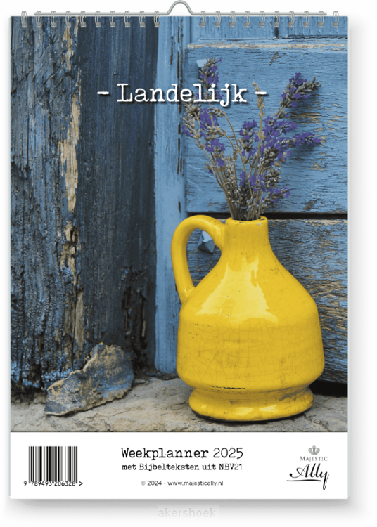 Landelijk met bijbeltekst weekplanner / 2025