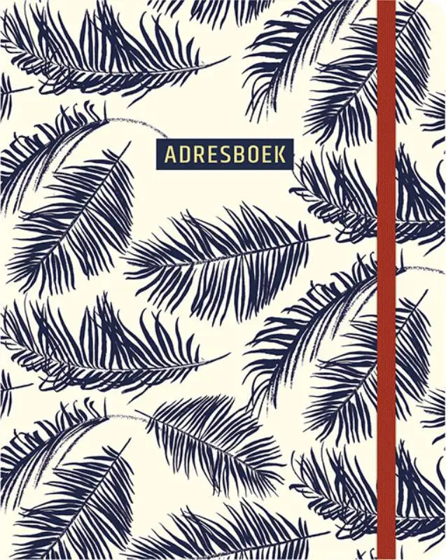 Adresboek (groot) Botanical Blue