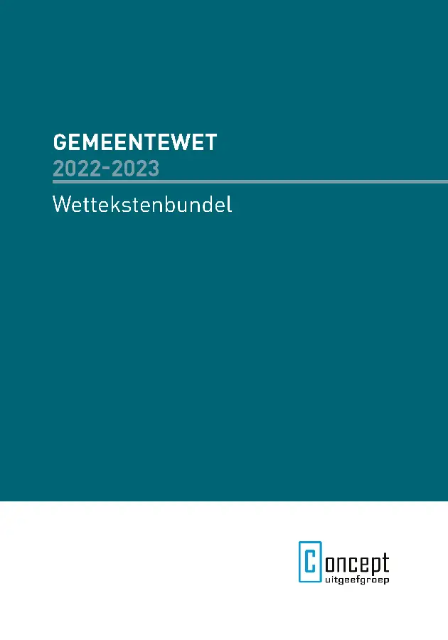Gemeentewet 2022-2023