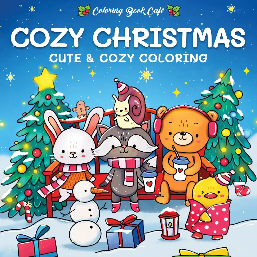Cozy Christmas-Cute & cozy coloring
