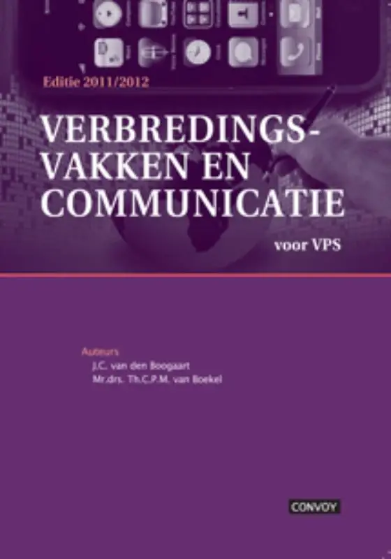 Verbredingsvakken en communicatie / 2011