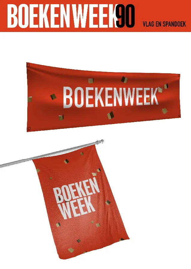 Vlag en Spandoek Boekenweek 2025
