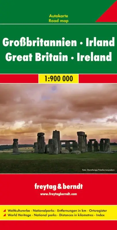 F&B Wegenkaart Groot-Brittannië - Ierland 1-zijdig