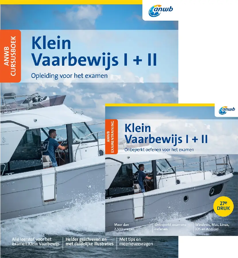 ANWB Cursusboek Klein Vaarbewijs I + II incl. cd-rom