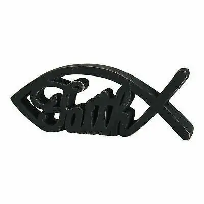 Fish Figure with Faith tabletop 17,8cm