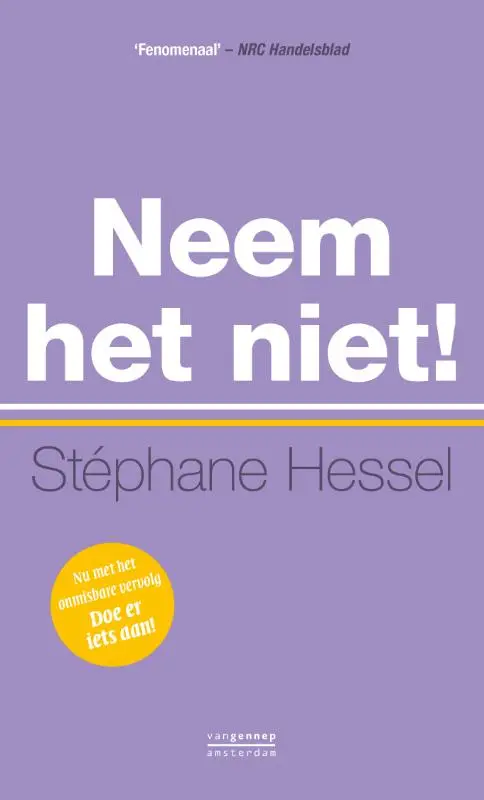 Neem het niet & Doe er iets aan!