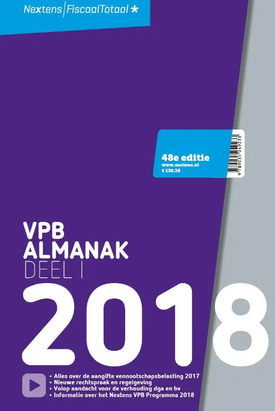 Nextens VPB Almanak / 2018 Deel 1