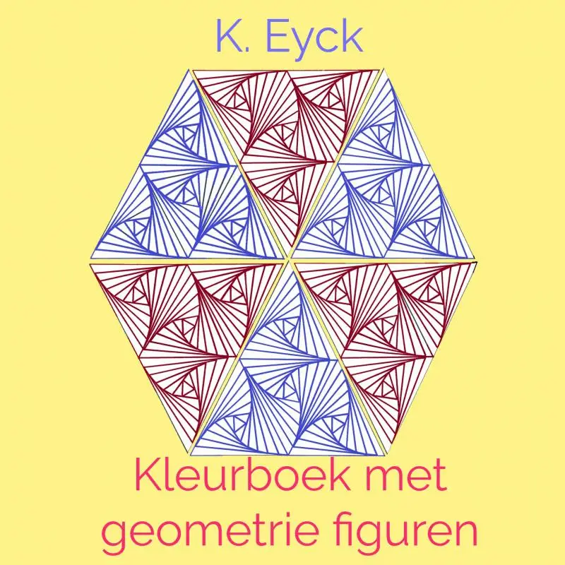 Kleurboek met geometrie figuren