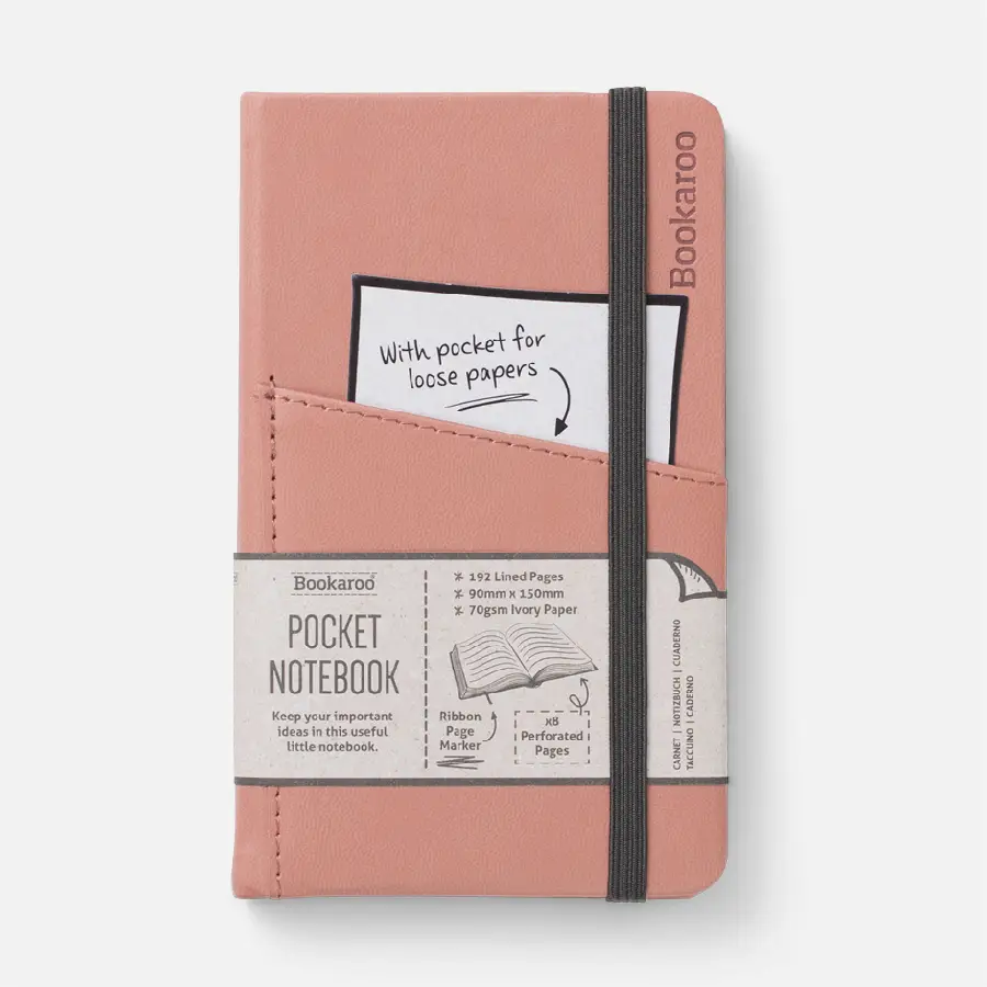 Bookaroo A6 pocket notebook- Blusch