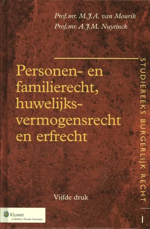 Personen- en familierecht, huwelijksverm
