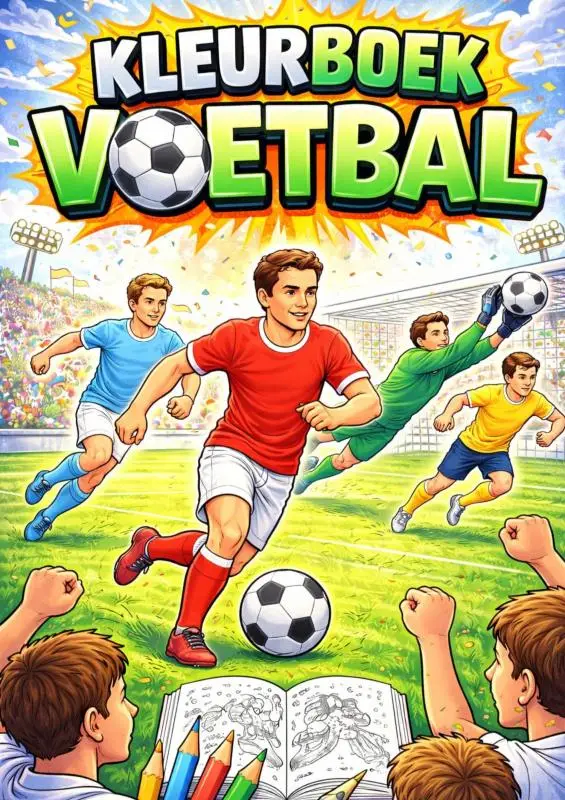 Kleurboek, voetbal