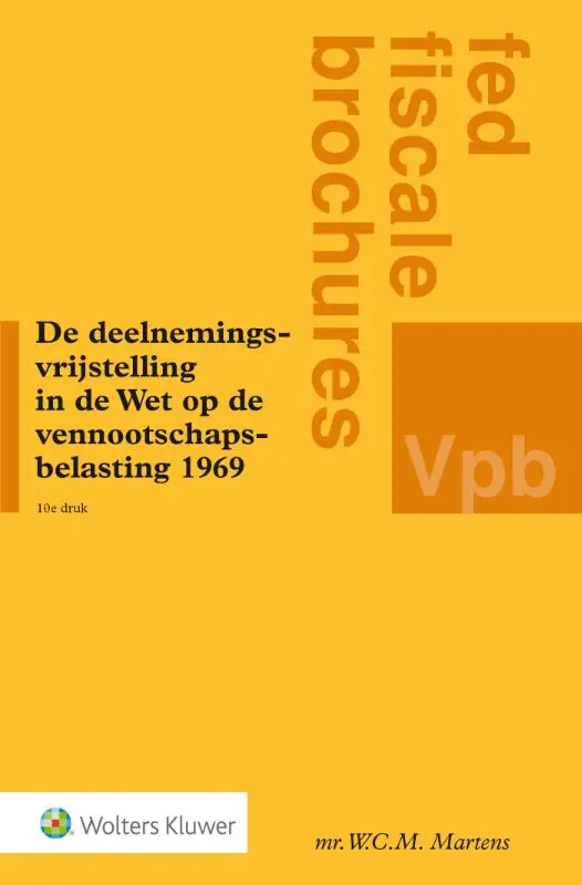 De deelnemingsvrijstelling in de Wet op de vennootschapsbelasting 1969