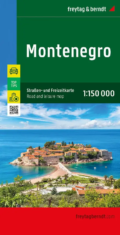 F&B Montenegro Wegenkaart 1:150.000