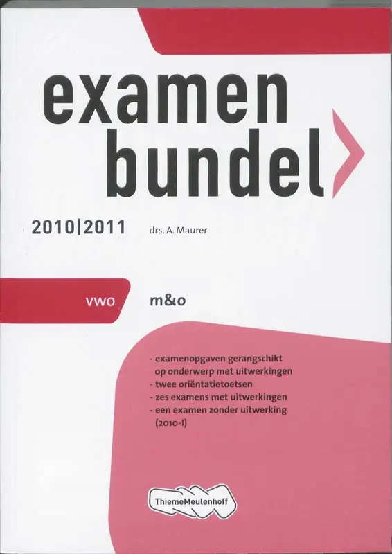 Examenbundel / M&O 2010/2