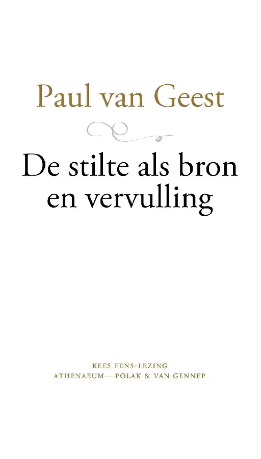 De stilte als bron en vervulling
