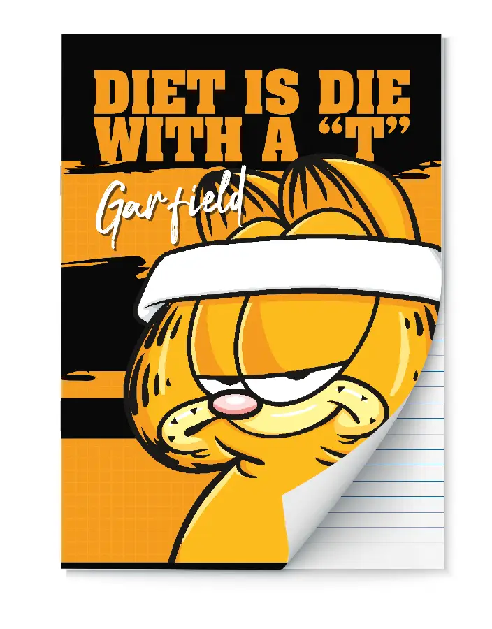 Garfield - A4 lijn schrift - 2023 - 2024