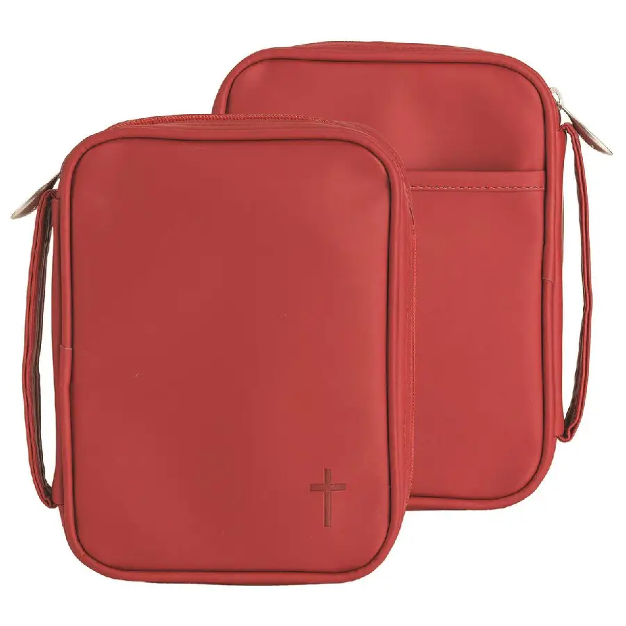Matte vinyl biblecover Compact Red