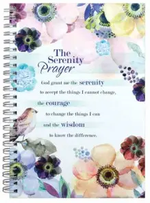 Wire Journal Serenity Prayer Bird & Flow