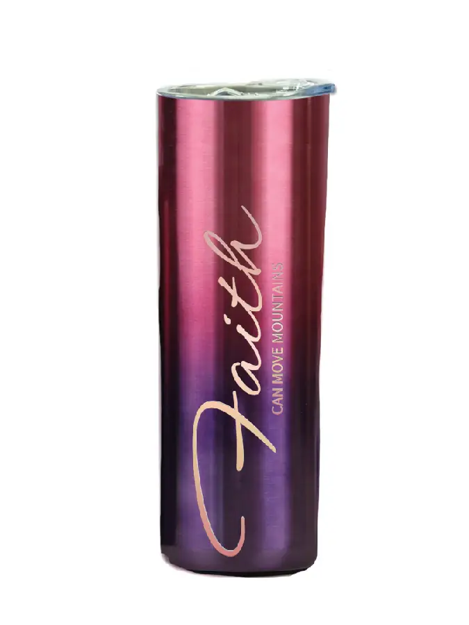 Coffee flask faith can move mountains