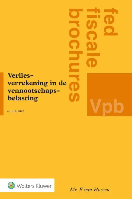 Verliesverrekening in de vennootschapsbelasting