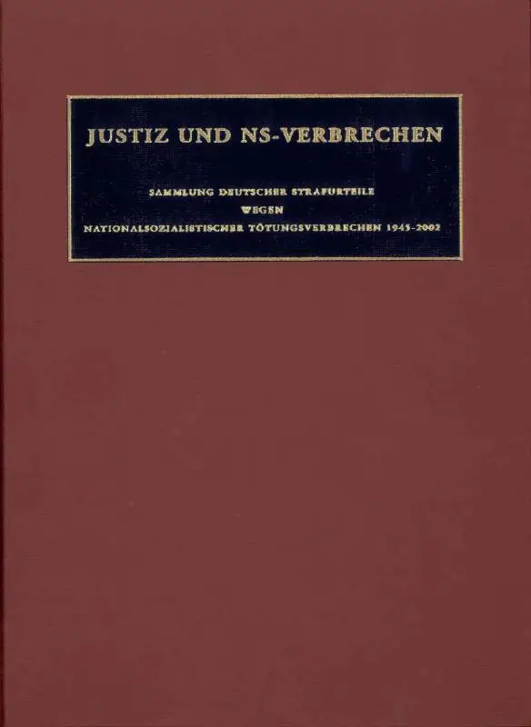Justiz und NS-Verbrechen