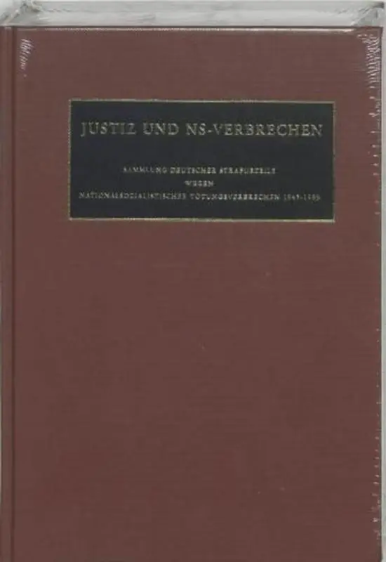Sammlung deutscher Strafurteile wegen nationalsozialistischer Tötungsverbrechen 1945-2012