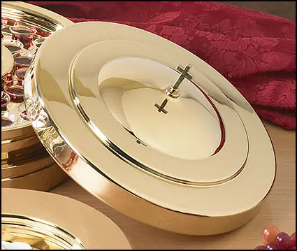 Brass communion tray cover