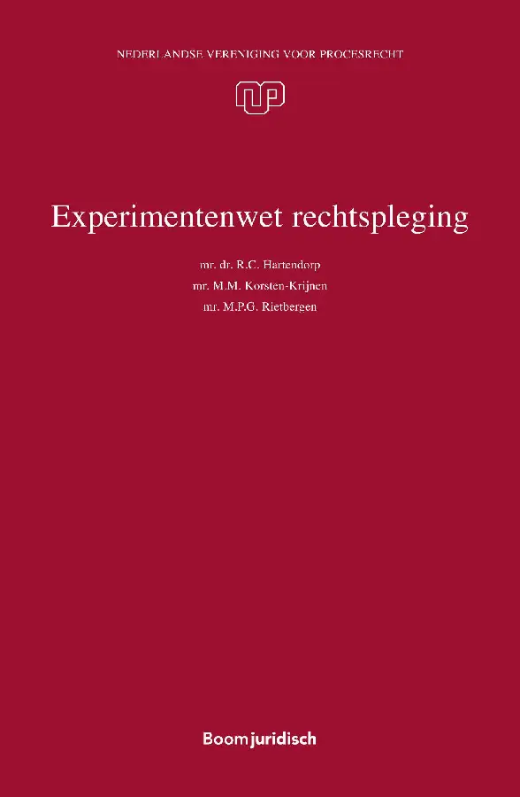 Experimentenwet rechtspleging