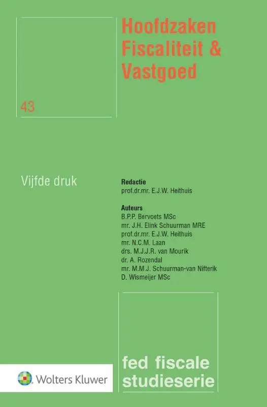 Hoofdzaken Fiscaliteit & Vastgoed