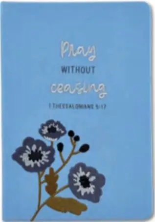 Embroidered journal Pray without ceasing