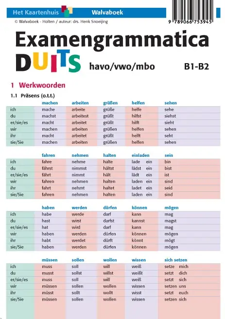 Examengrammatica Duits / havo/vwo/mbo B1-B2
