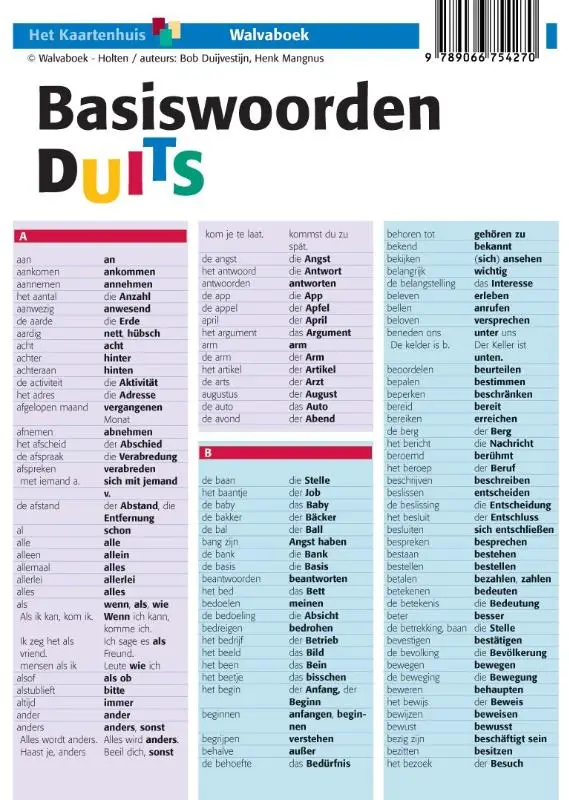 Basiswoorden Duits