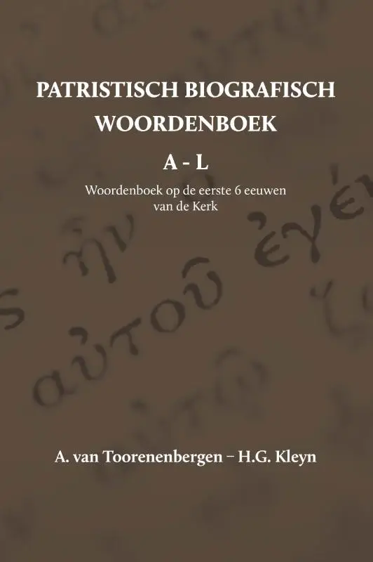Patristisch Biografisch Woordenboek 1 Le